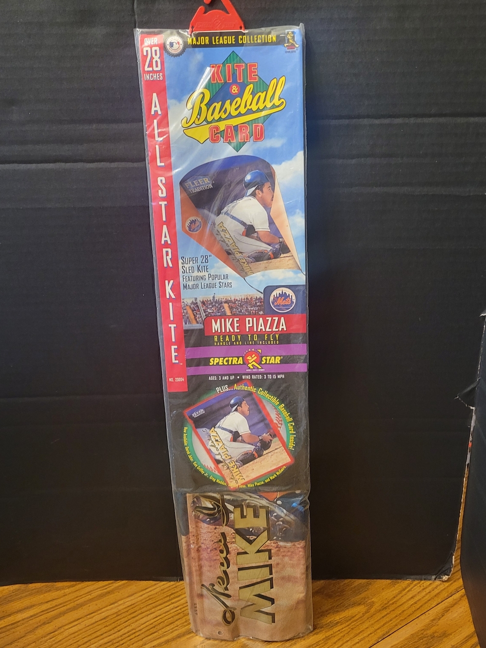 1999 NOS MLB Kite & Card Set Mike Piazza NY Mets